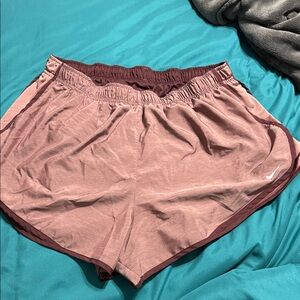 Nike Women's Dusty burgundy Athletic Shorts with Maroon Trim